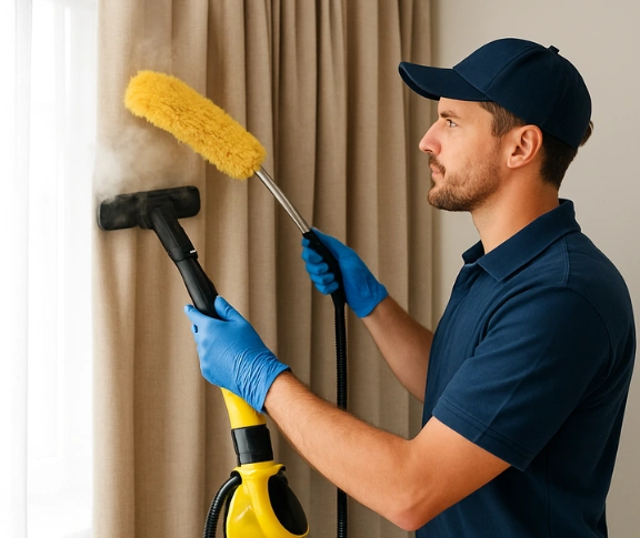 Trusted curtain steam cleaning technician Matty Curtain Cleaning east-lindfield-nsw QLD