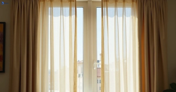 Dusty and dull curtains in east-lindfield-nsw before steam cleaning